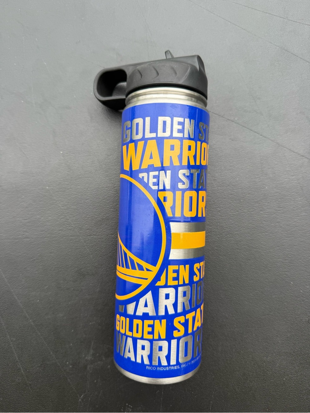 Golden State Warriors Blue Stainless Steel Water Bottle